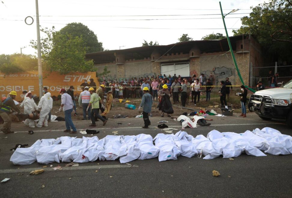Suman 56 los migrantes muertos en accidente en Chiapas entre ellos 7 dominicanos